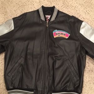 Vintage San Antonio Spurs leather jacket